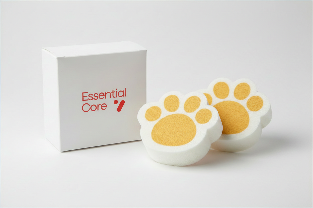 Golden Yellow Paw Pads Sponge